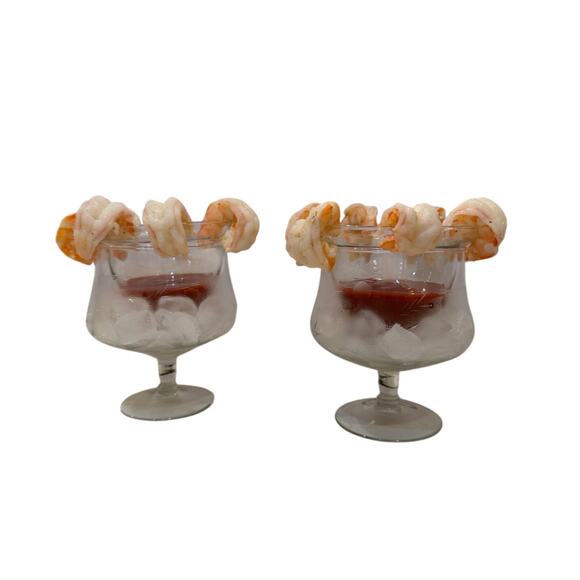 Kosta Boda 2-Piece Blown Glass Shrimp Cocktail Serving Dish Set (2) - MULTI USE - Picture 9 of 10